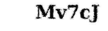 Text CAPTCHA sample 1